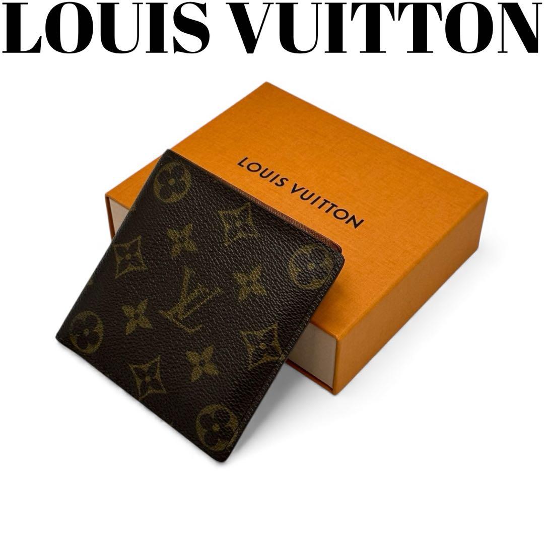 【美品】ルイヴィトン ポルトフォイユ マルコ 財布 モノグラム CA0937