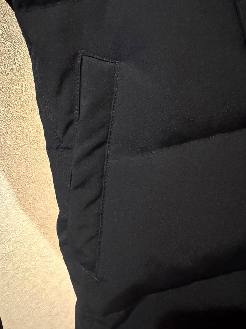 DANTON（ダントン）フードファー付きロングダウンジャケット36ブラック