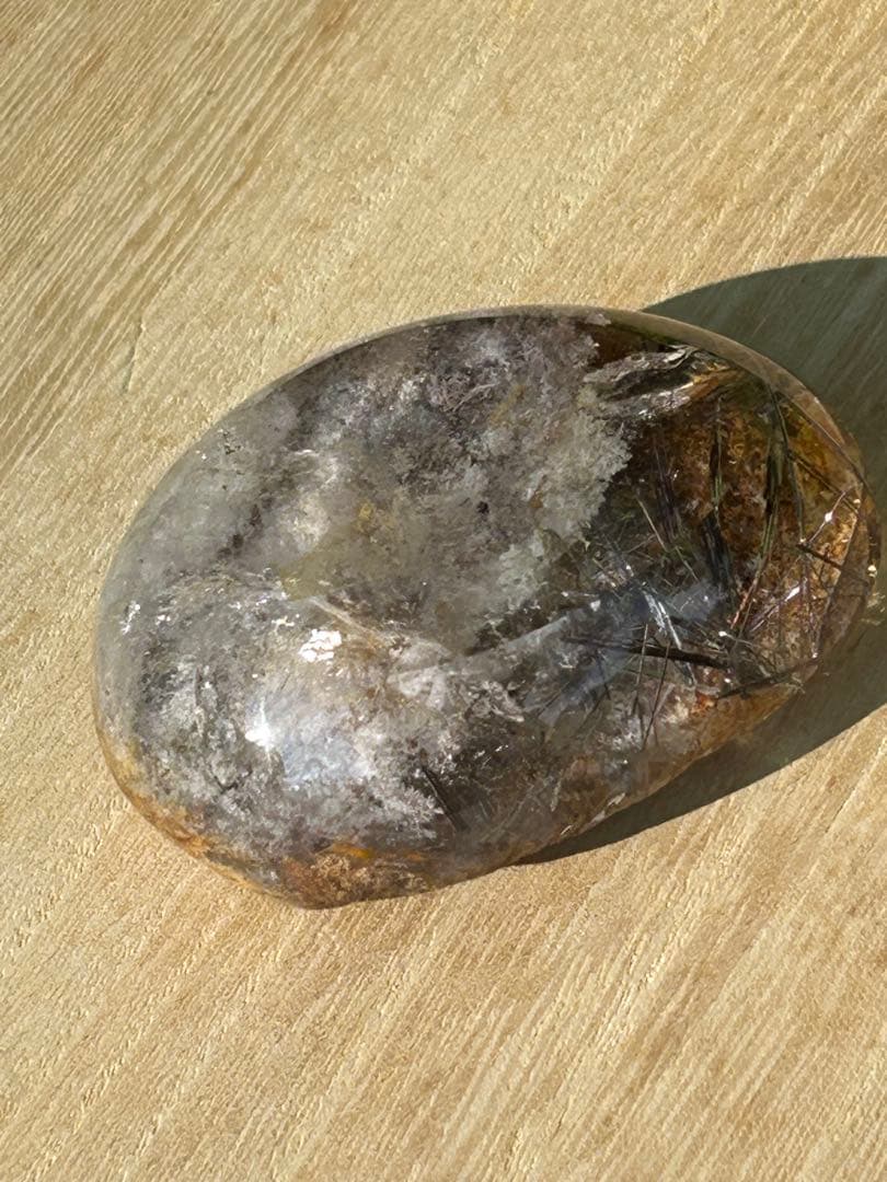 最高品質　ガーデンブラウンルチルクォーツ　レインボー入磨‼️大特価SALE