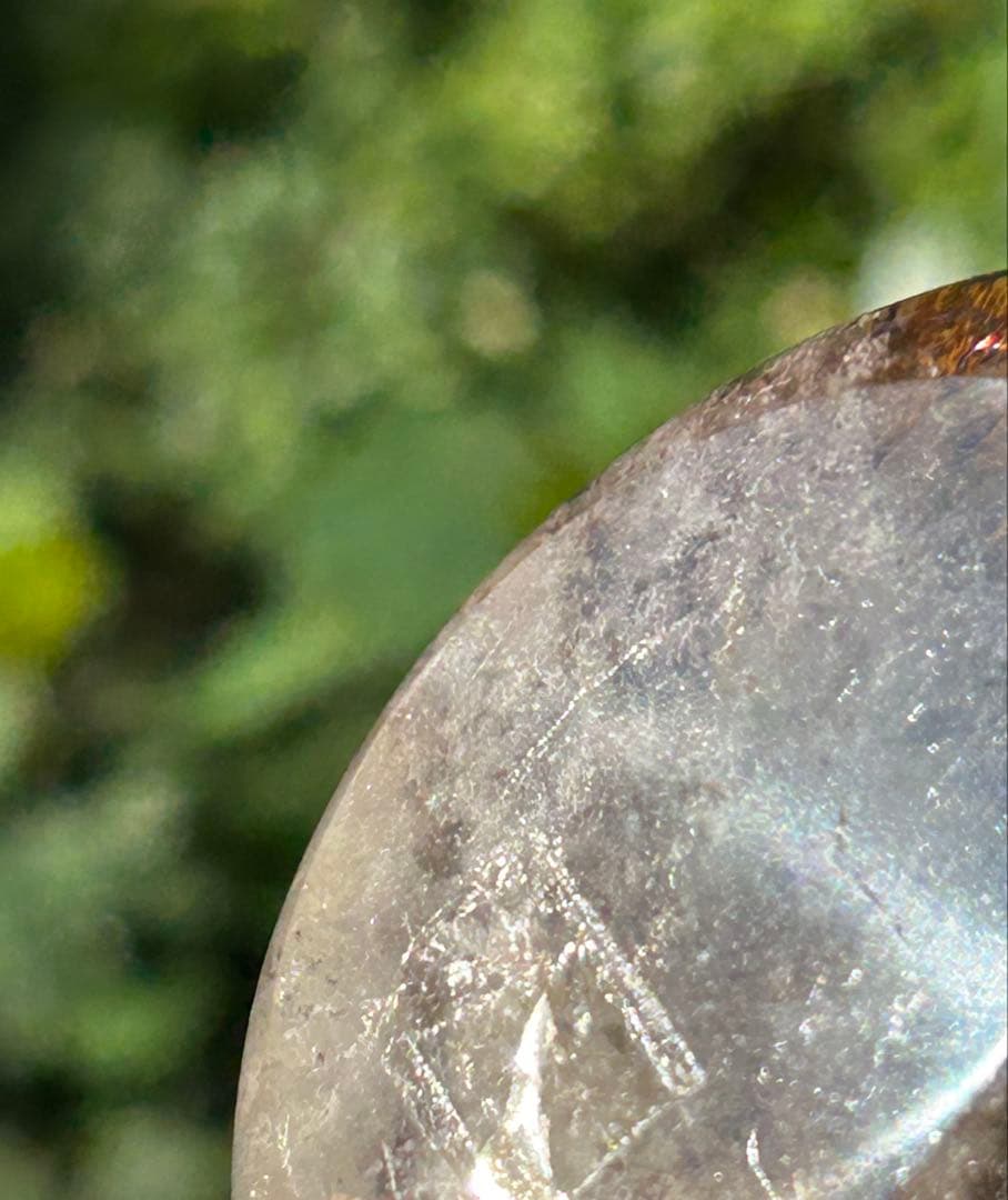 最高品質　ガーデンブラウンルチルクォーツ　レインボー入磨‼️大特価SALE