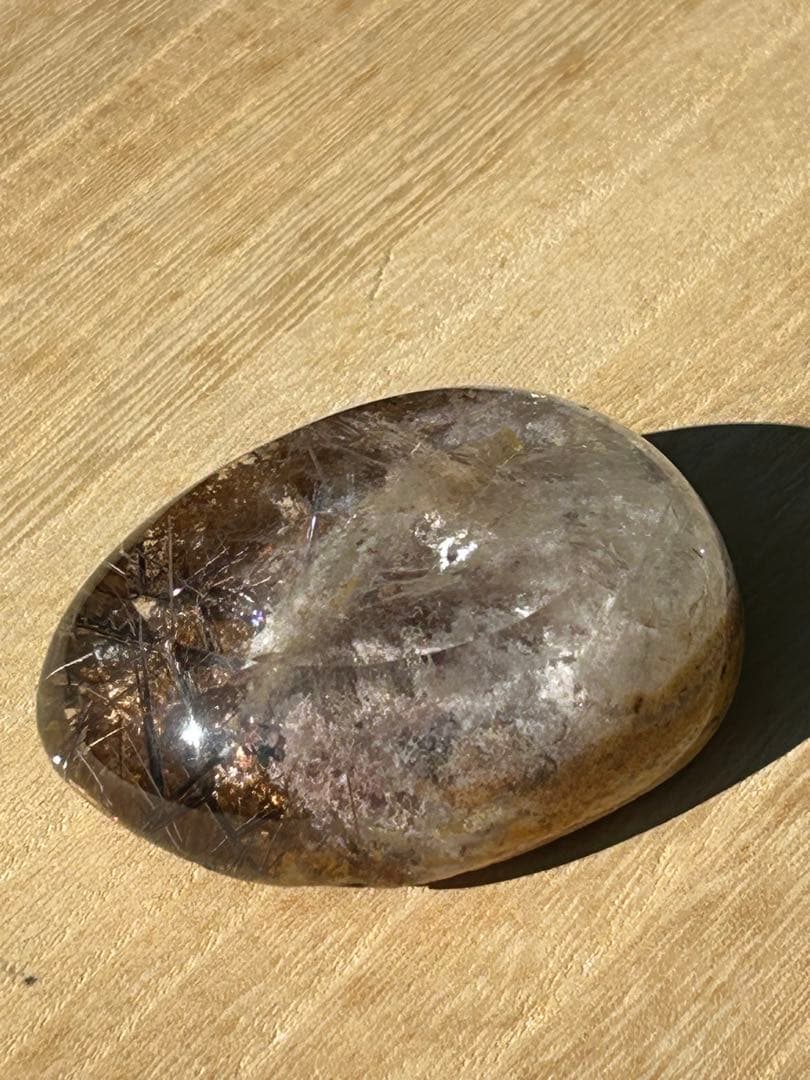 最高品質　ガーデンブラウンルチルクォーツ　レインボー入磨‼️大特価SALE