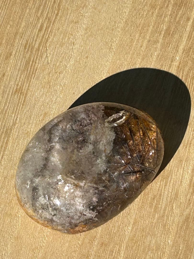 最高品質　ガーデンブラウンルチルクォーツ　レインボー入磨‼️大特価SALE