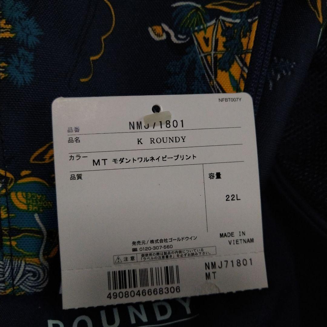 THE NORTH FACE ROUNDY モダントワルネイビープリント