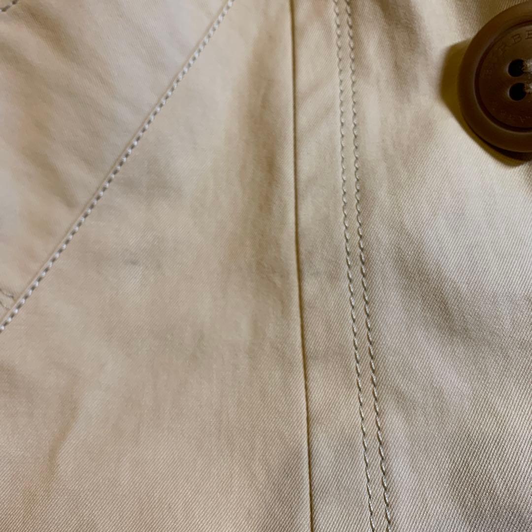 ☆バーバリーブルーレーベル トレンチコートノバチェック ミドル丈 ショート38