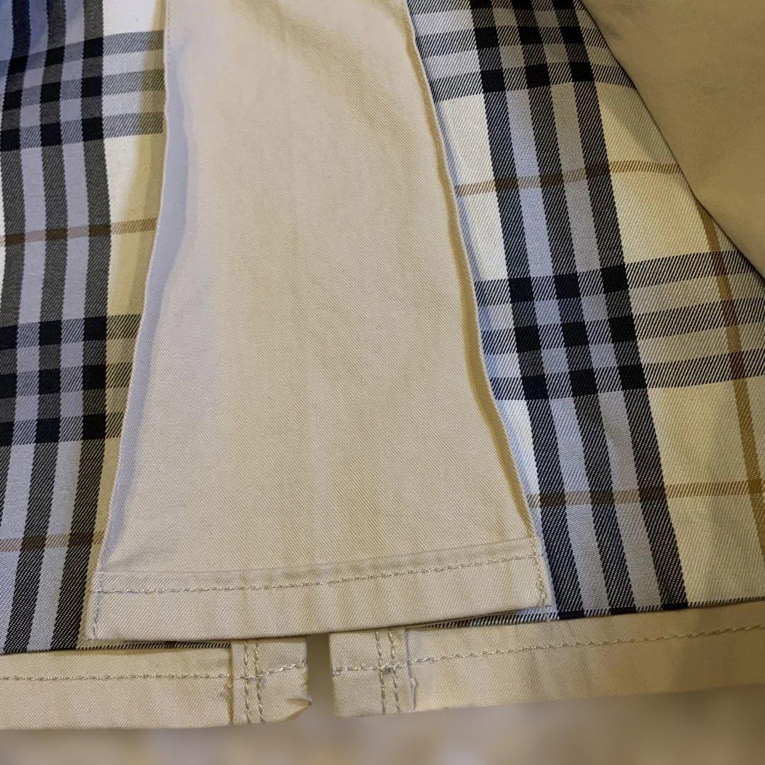 ☆バーバリーブルーレーベル トレンチコートノバチェック ミドル丈 ショート38