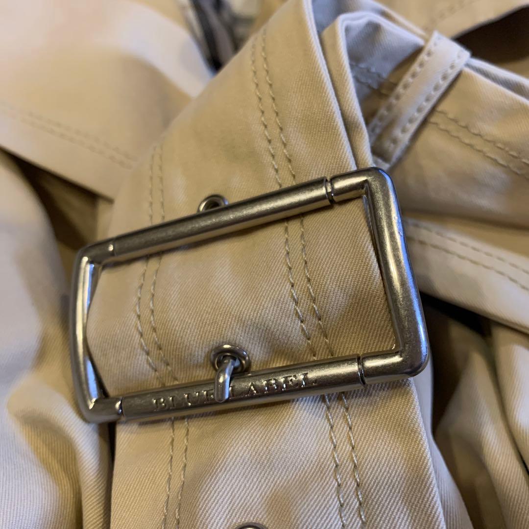 ☆バーバリーブルーレーベル トレンチコートノバチェック ミドル丈 ショート38