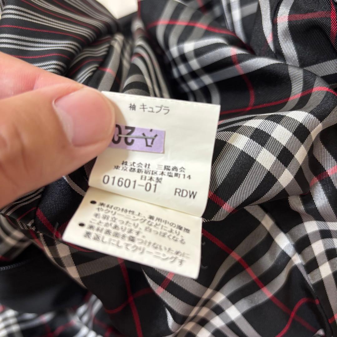 バーバリーブラックレーベル 黒 XL トレンチコート ノバチェック ライナー付