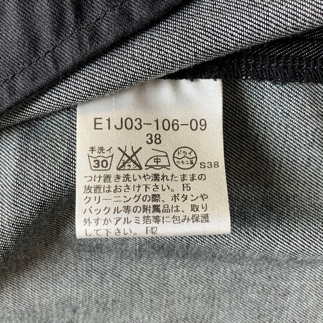 極美品 バーバリーブルーレーベル デニム シャツワンピース 金ボタン 38