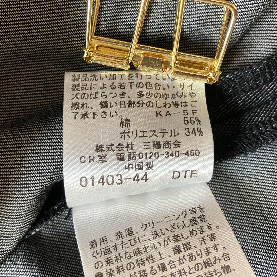 極美品 バーバリーブルーレーベル デニム シャツワンピース 金ボタン 38