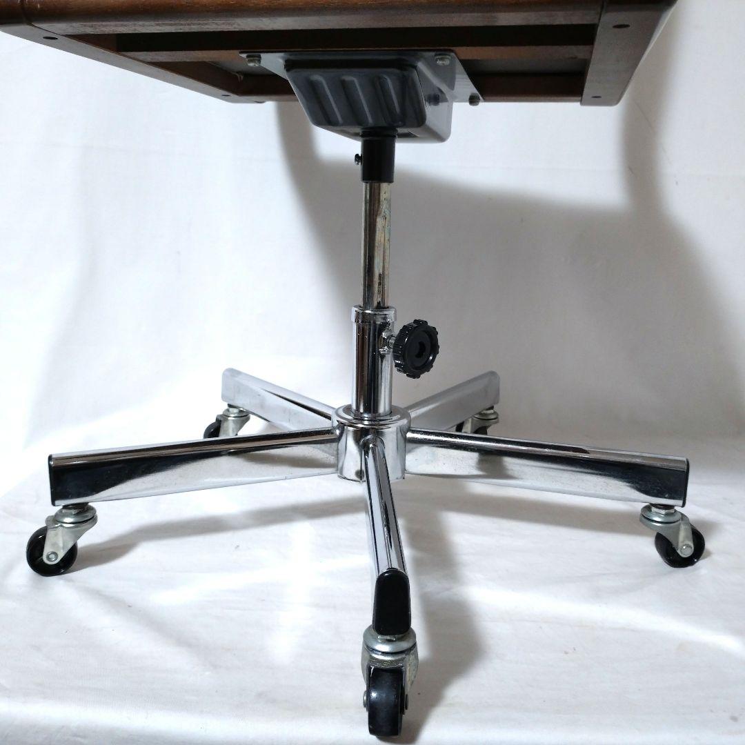 希少　karimoku　カリモク　デスクチェア　ヴィンテージ　回転椅子　昇降式