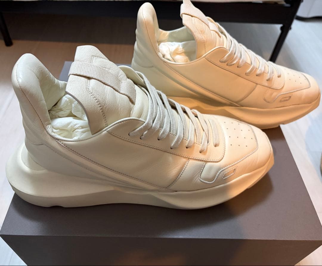 Rick Owens GETH RUNNER レザースニーカー
