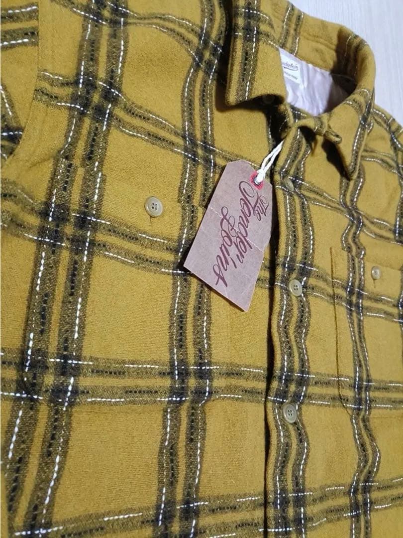 【M】定価3.7万2016AW_TENDERLOINウールシャツマスタード日本製