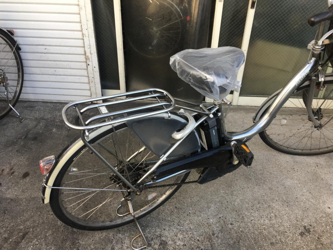 地域限定送料無料　アシスタ　8,9AH　子供乗せ　シルバー　神戸市　電動自転車