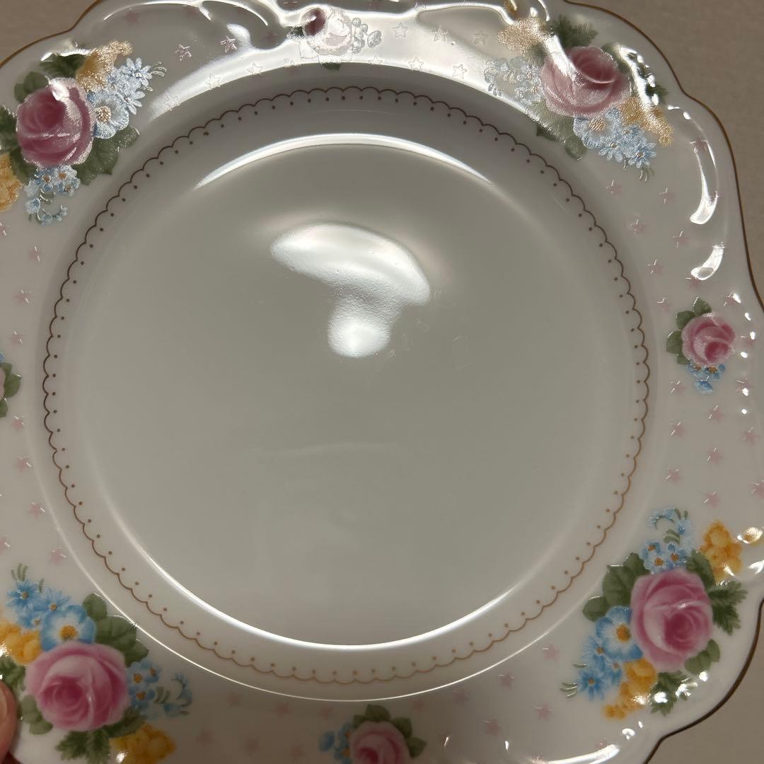 大倉陶園　金彩薔薇　スクエアプレート　デザートプレート