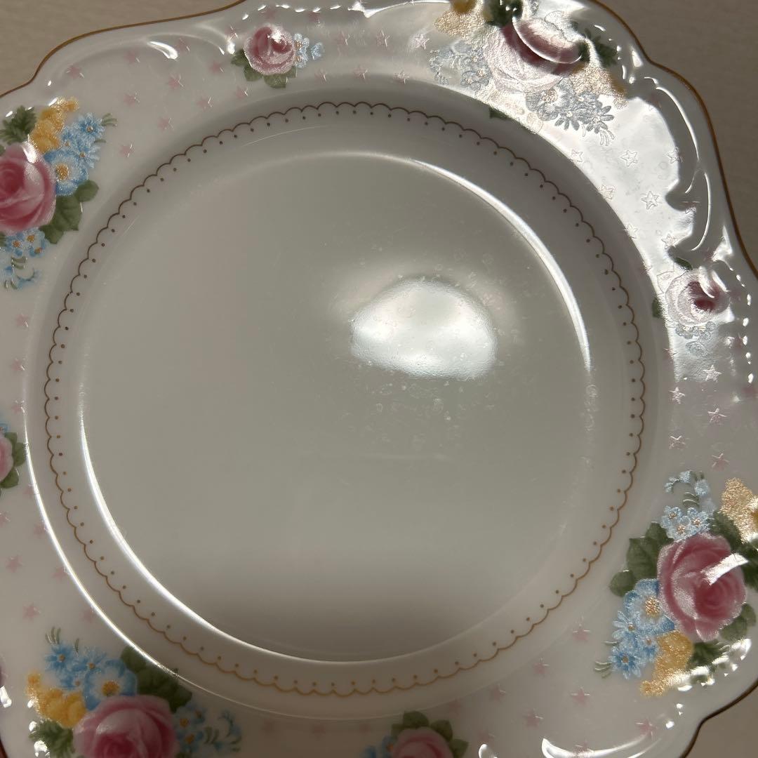 大倉陶園　金彩薔薇　スクエアプレート　デザートプレート