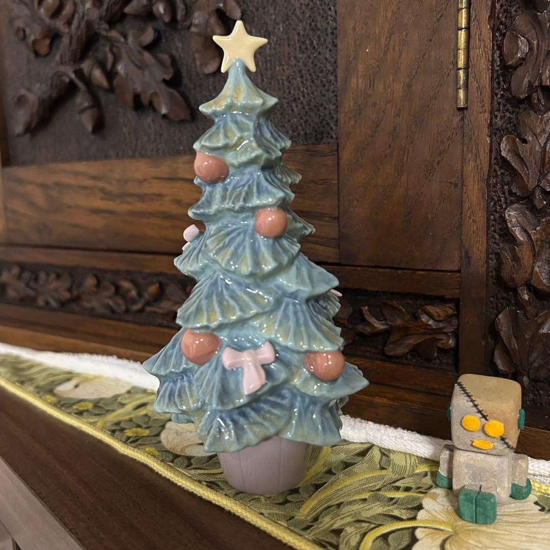 リヤドロ　クリスマスツリー　陶器　LLADRO 置物 雑貨