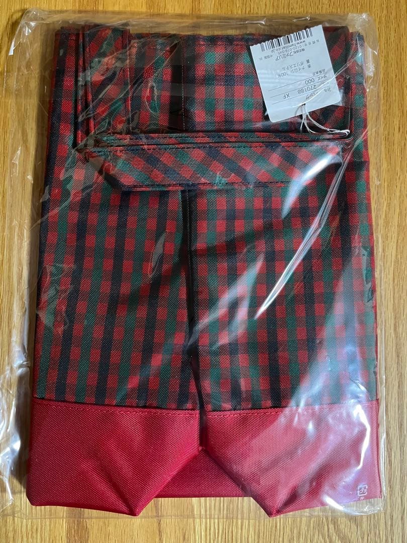 完売品‼️早い者勝ち‼️ファミリア レッスンバッグ　赤チェック