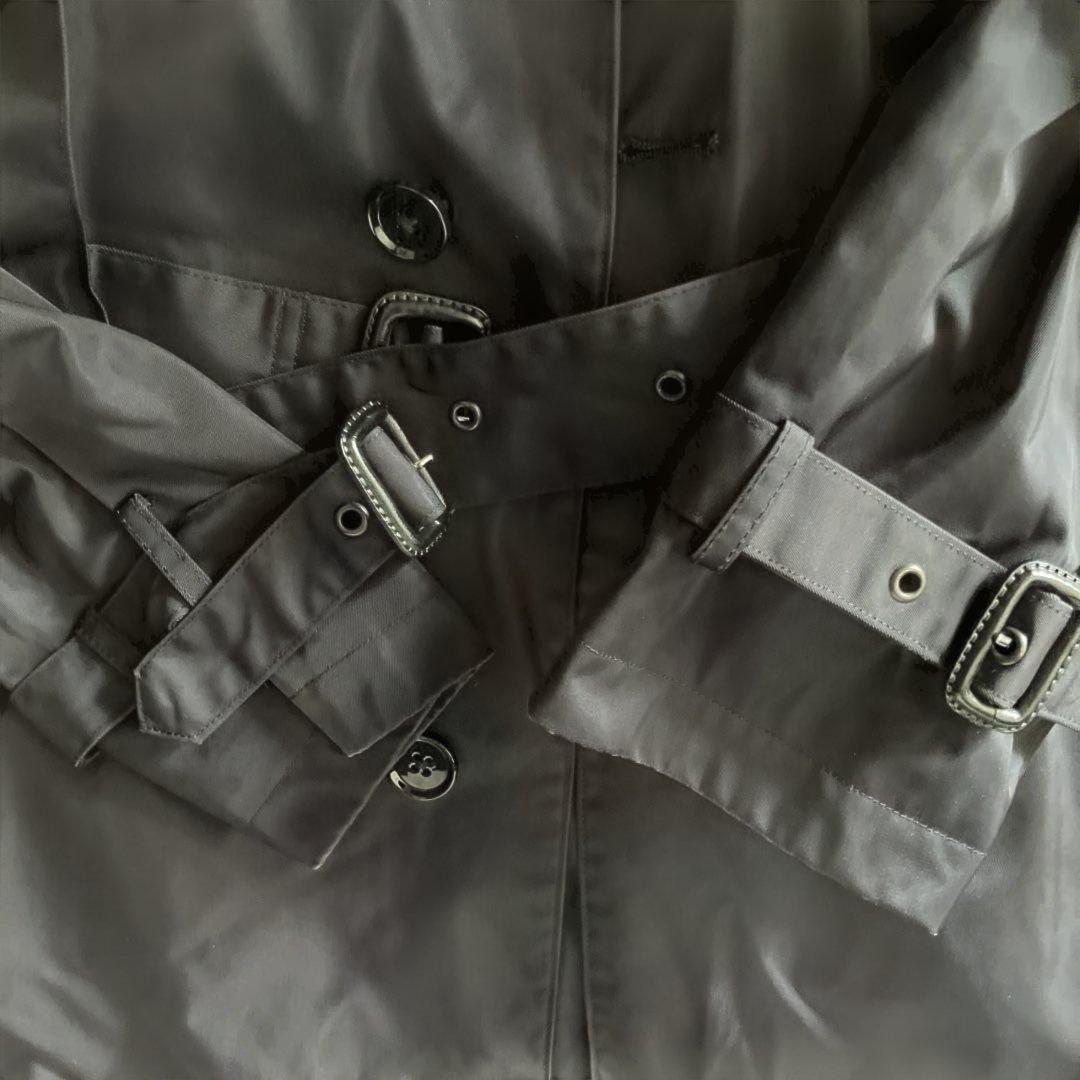 【匿名配送料込】バーニーズニューヨーク　トレンチコート　ライナー付き　メンズ　紺