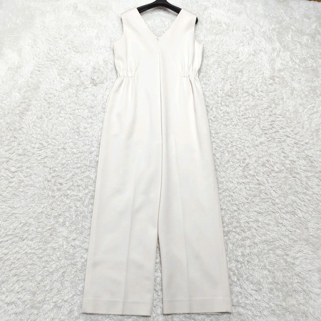 未使用級★ebure★即完売ダブルクロスオールインワン★ミルクカラー