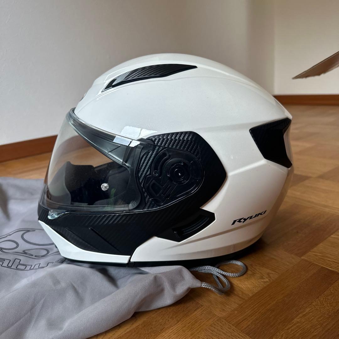 Kabuto RYUKI XL ホワイトメタリック フルフェイスヘルメット