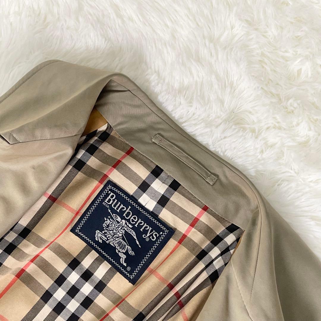 BURBERRY バーバリー ステンカラーコート ノバチェック 90年代 玉虫色