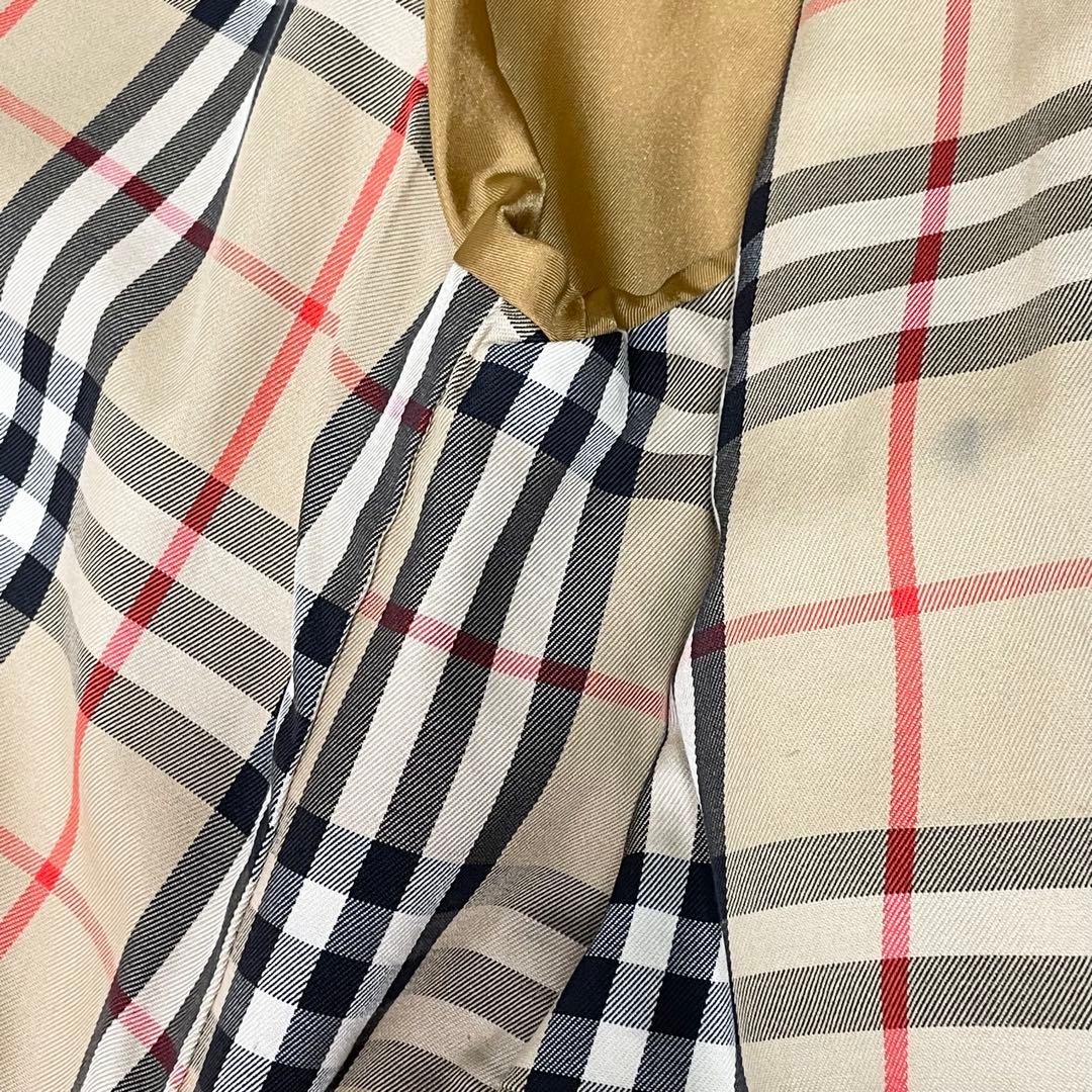 BURBERRY バーバリー ステンカラーコート ノバチェック 90年代 玉虫色