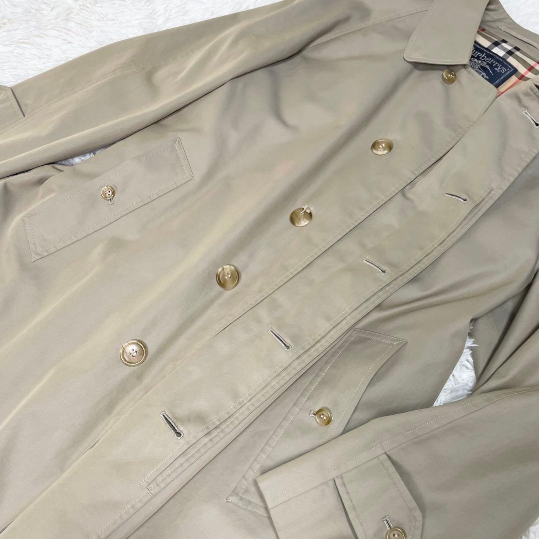 BURBERRY バーバリー ステンカラーコート ノバチェック 90年代 玉虫色