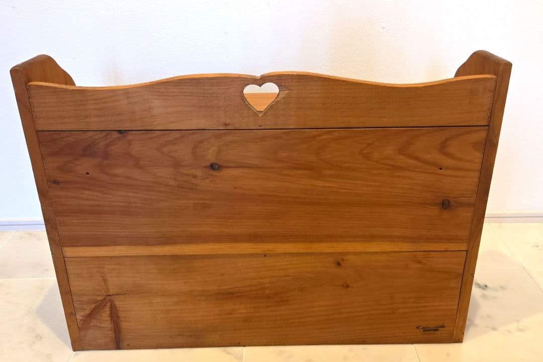 木製ラック ハート型引き出し付き