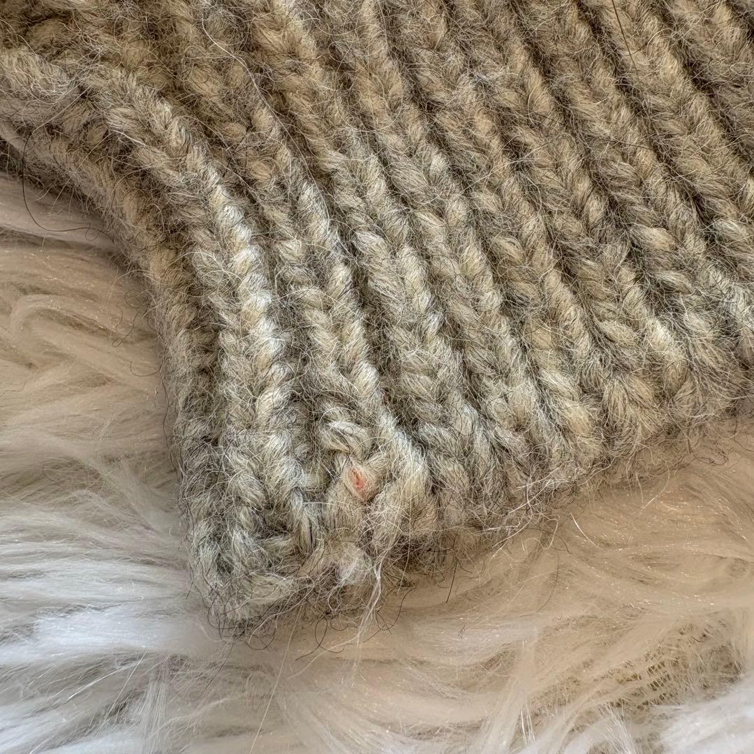 【クルチアーニ】イタリア製 アルパカ ケーブルカーディガン ショールカラー 46