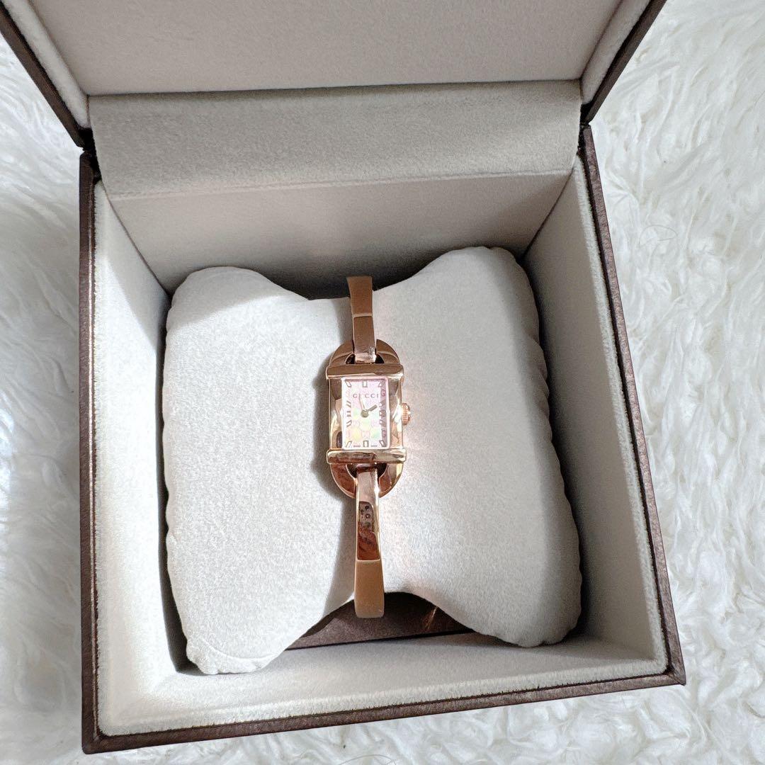 美品　GUCCI 腕時計 型番 6800L ゴールド レディース　箱付き