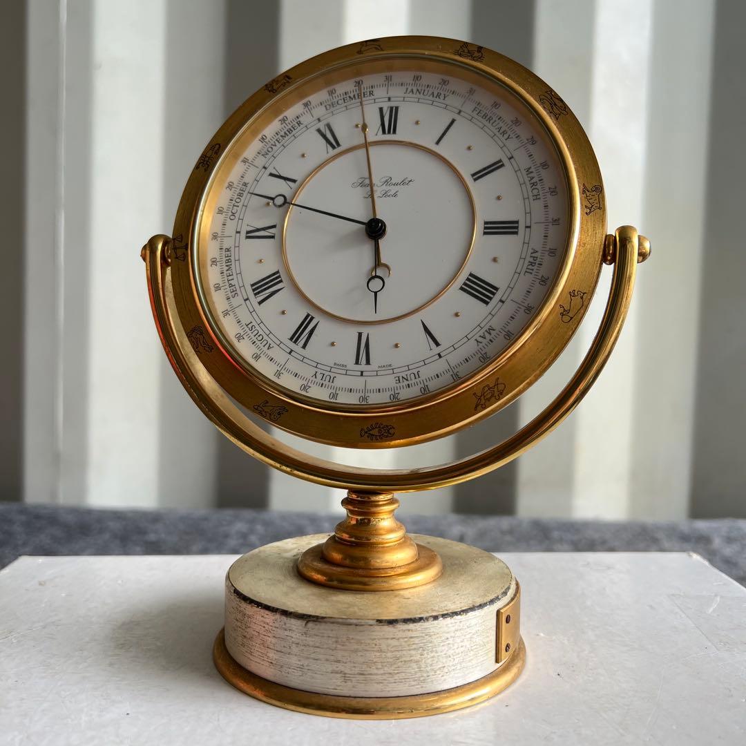 F11激安早い者勝ち✨ 希少品　ジャンルーレ 置き時計 ゴールド アンティーク