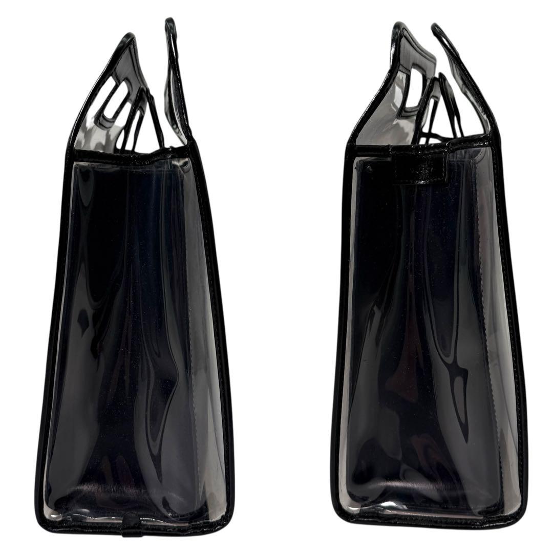 GUCCI グッチ トートバッグ 2way スケルトン ビニール レザー