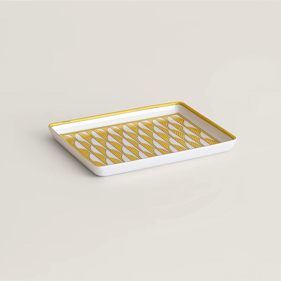 【新品・未使用】エルメス ソレイユ 長方形プレート PM 角皿 スクエア トレー