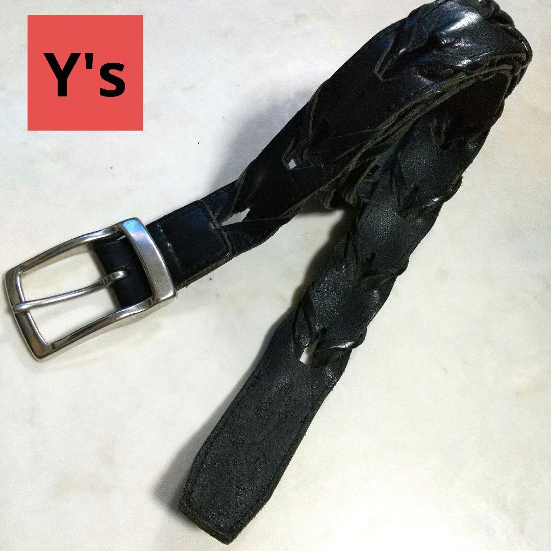 Y's ワイズ レア レザーベルト ヨウジヤマモト 日本製 上質レザー