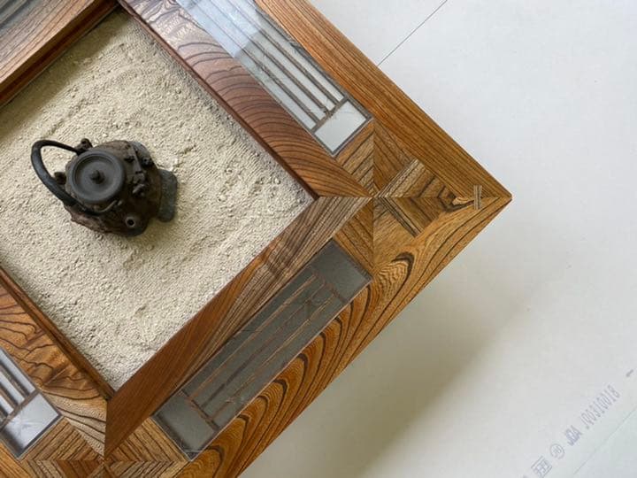 無垢材【欅】囲炉裏 テーブル・ナチュラル ウォルナット 1000ｘ950