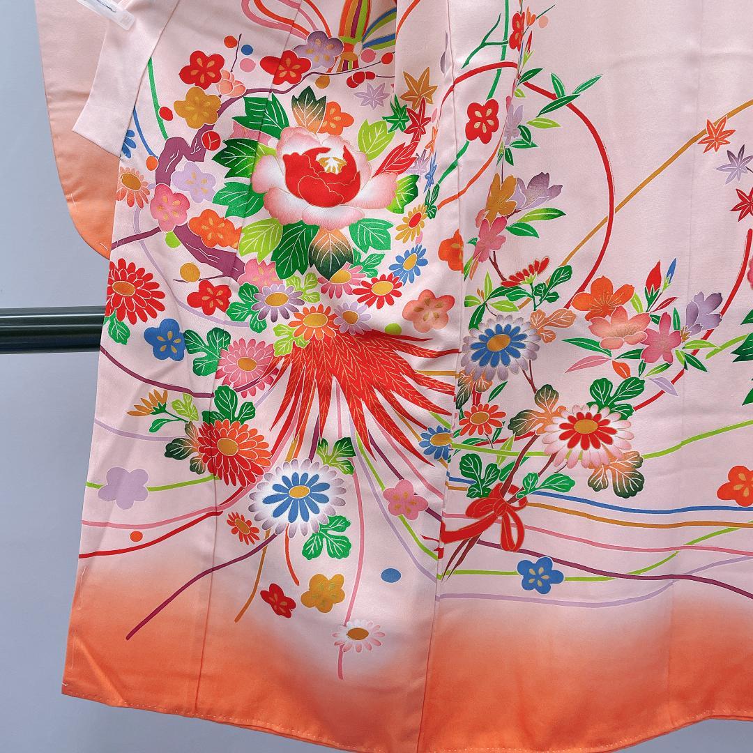 Y★4009★ 子供着物 七五三 女の子 四つ身 襦袢付き