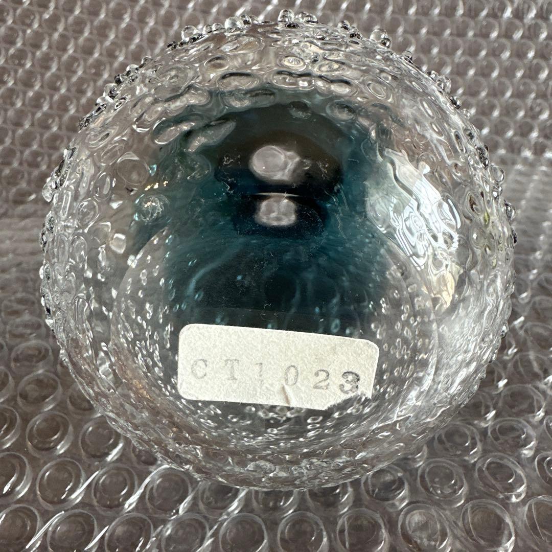 津軽びいどろ 八甲田ザラメ雪 カメイガラス　酒器　旧型　極美品