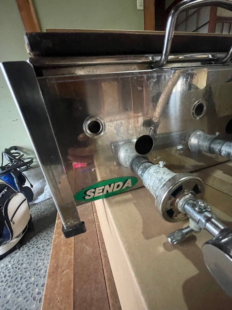 SENDA ステンレス調理器具 木製板付き　おでん　都市ガス