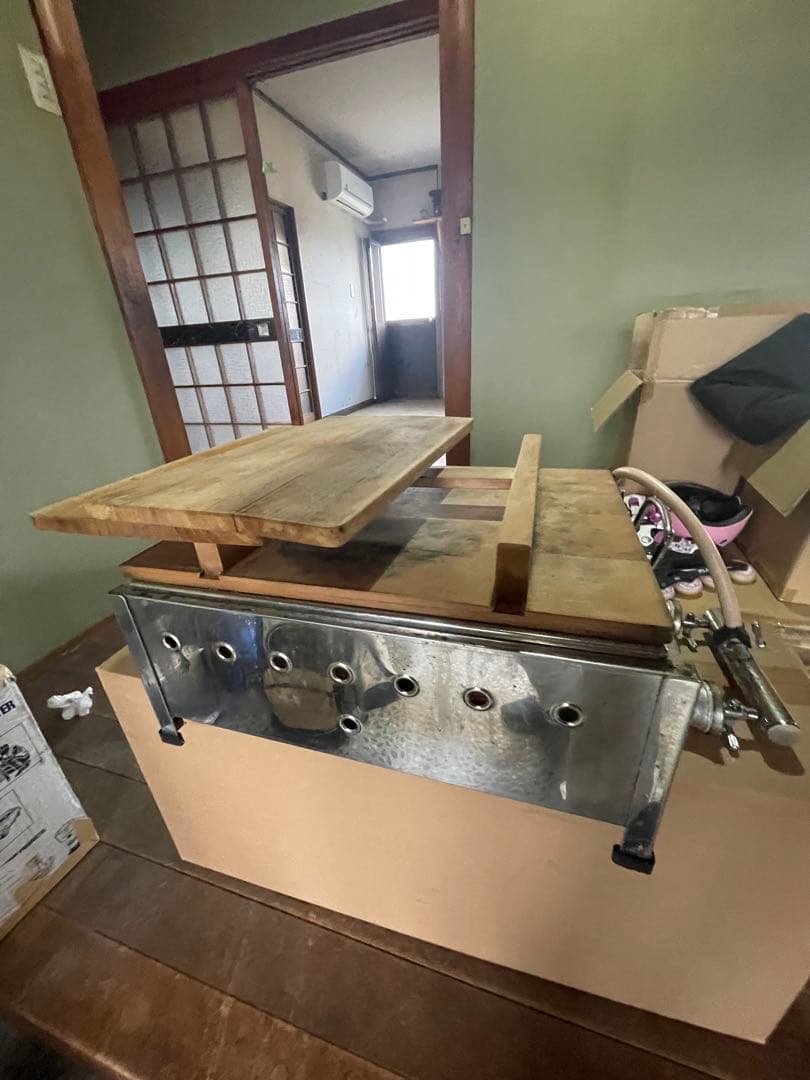 SENDA ステンレス調理器具 木製板付き　おでん　都市ガス