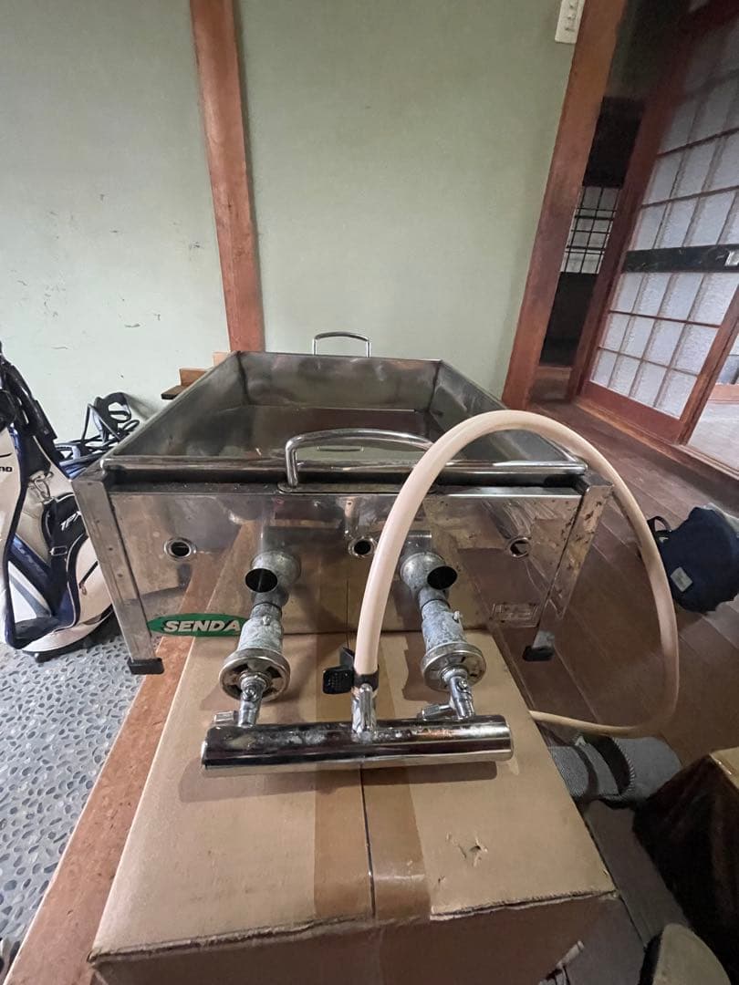 SENDA ステンレス調理器具 木製板付き　おでん　都市ガス