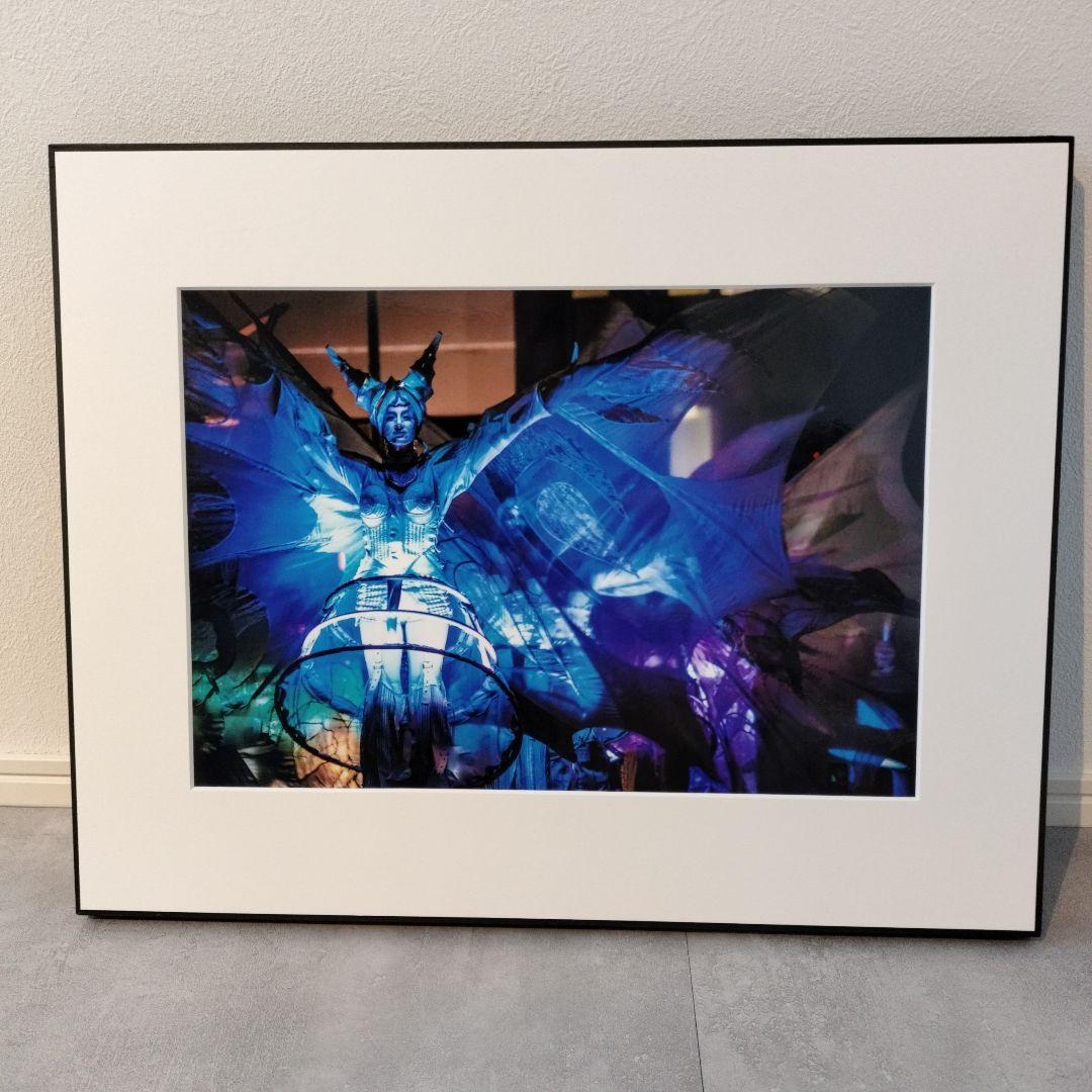 額装 写真作品 アートパネル ブルー系 幻想的 インテリア