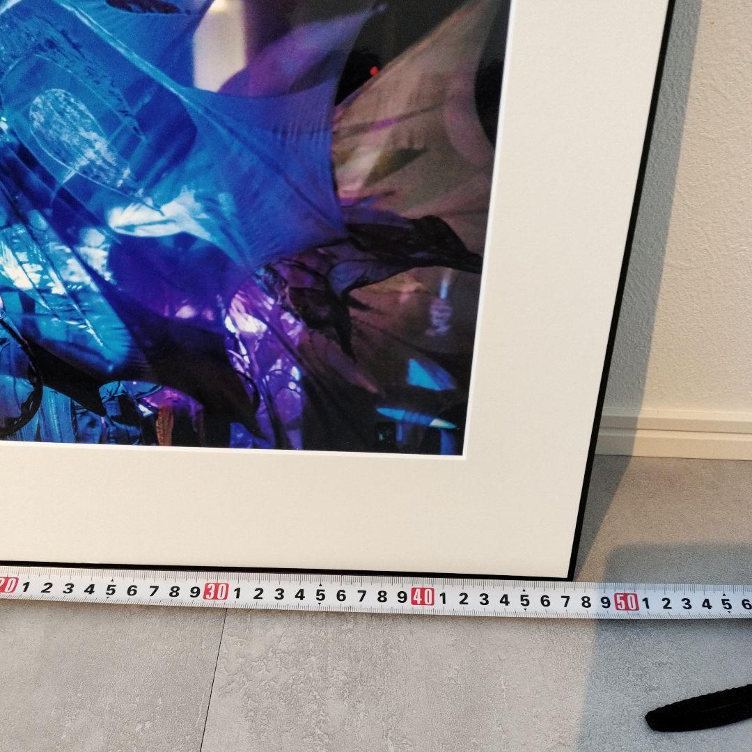 額装 写真作品 アートパネル ブルー系 幻想的 インテリア