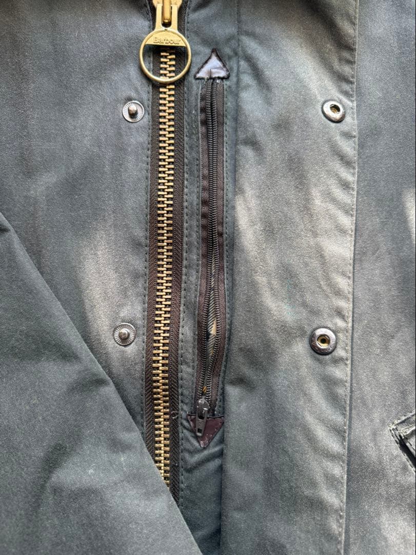 Barbour トランスポートwaxフード付き　セージ38