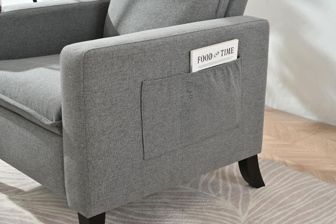 リクライニングソファ リクライニングチェア スマホホルダー カップホルダー付き