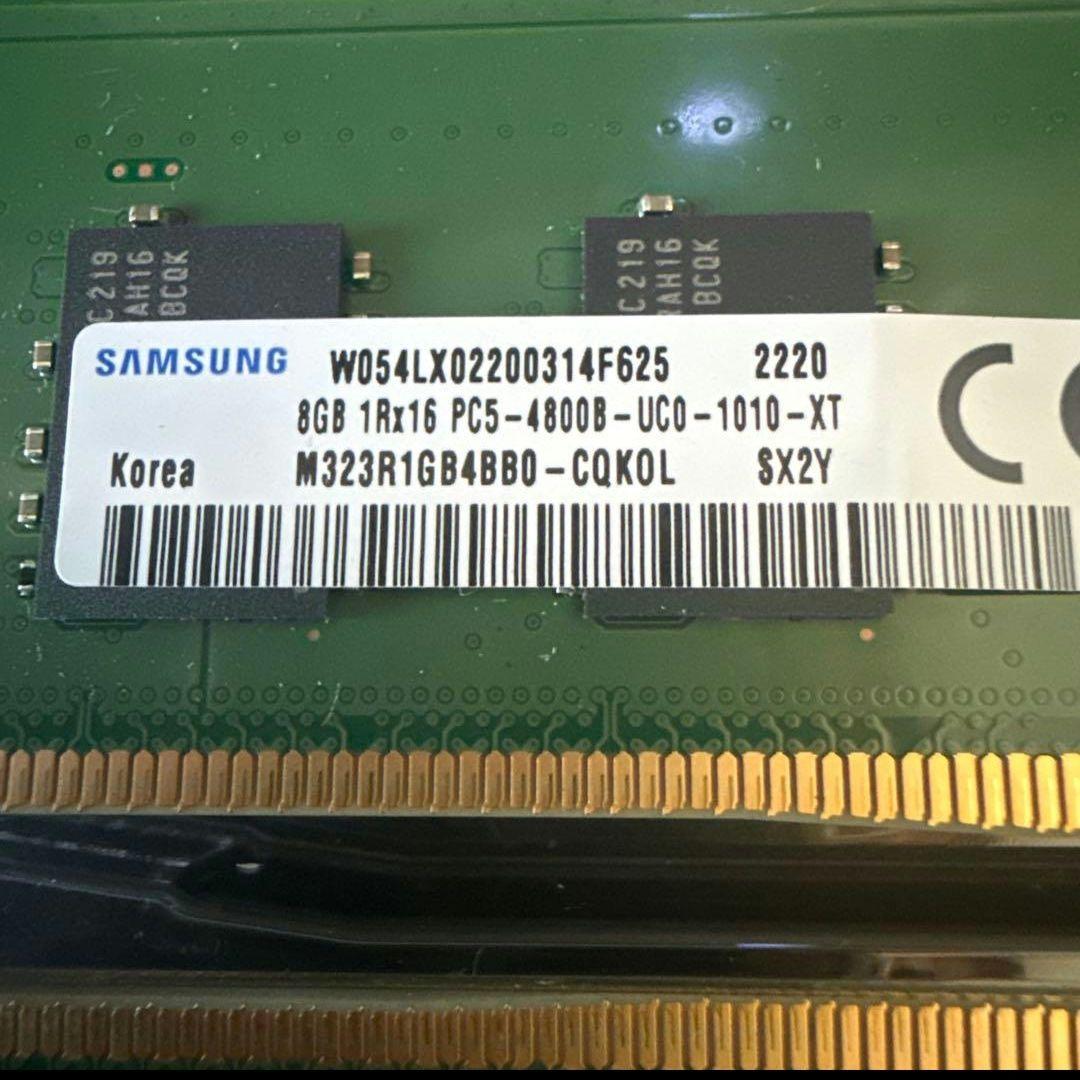 Samsung 8GB DDR5メモリ PC5-4800B 2枚　16GB