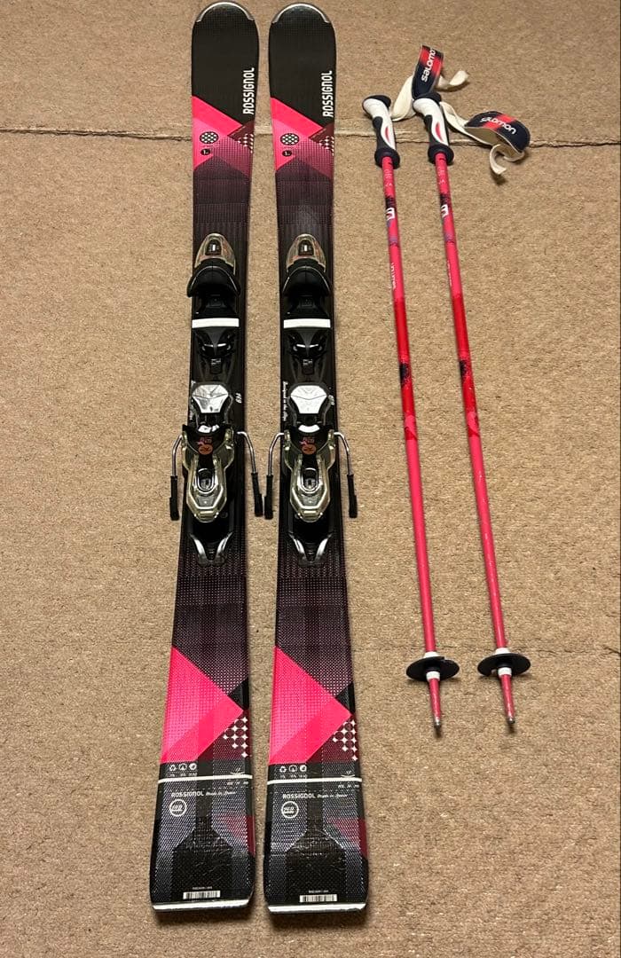 レディース スキーセット☆板、ストック、ブーツ