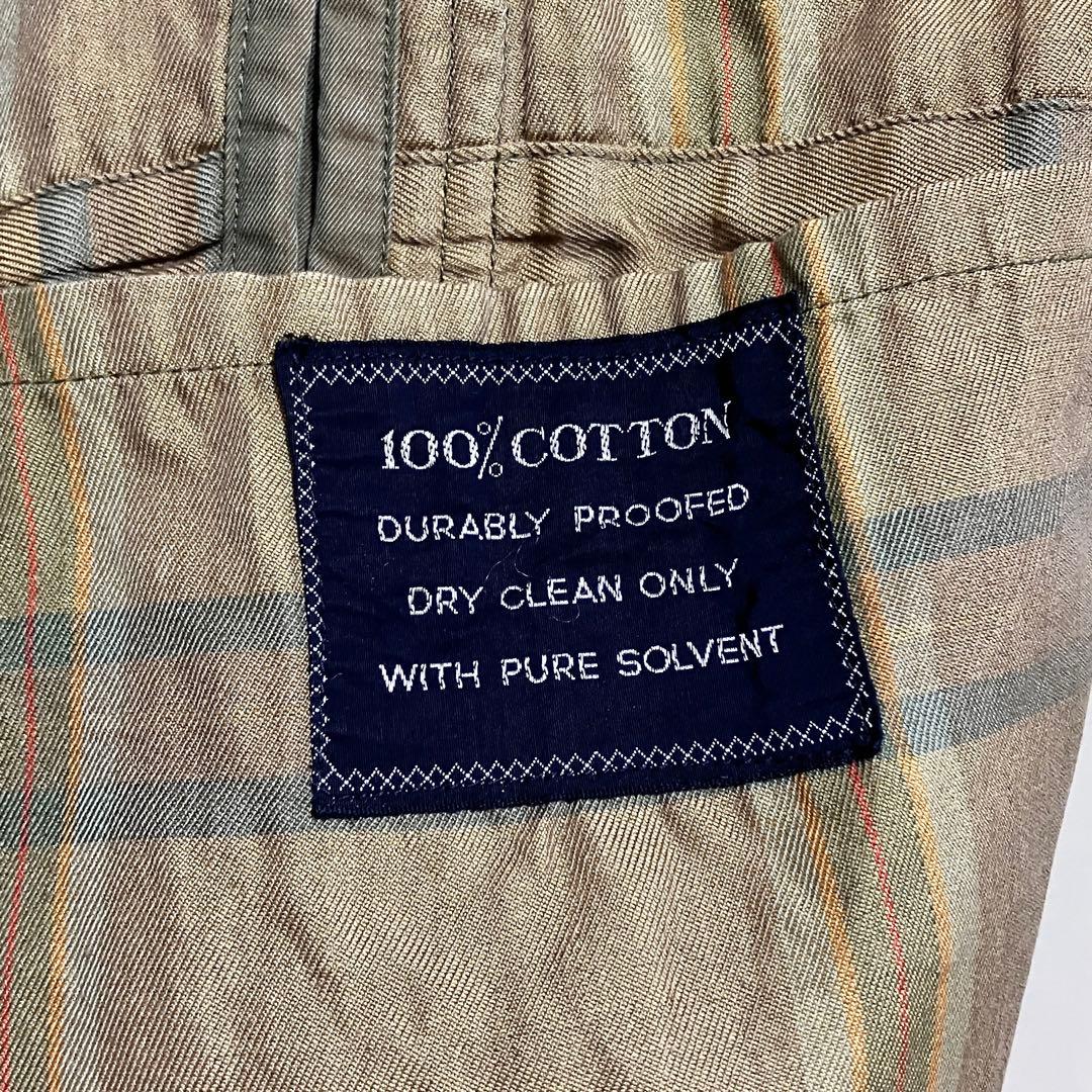 バーバリー 玉虫色 一枚袖 ステンカラーコート ライナー C100