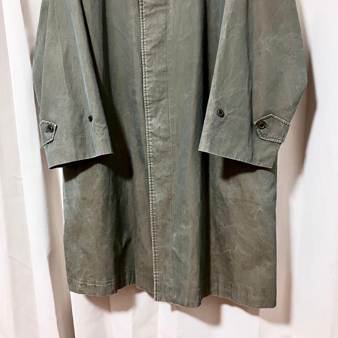 バーバリー 玉虫色 一枚袖 ステンカラーコート ライナー C100