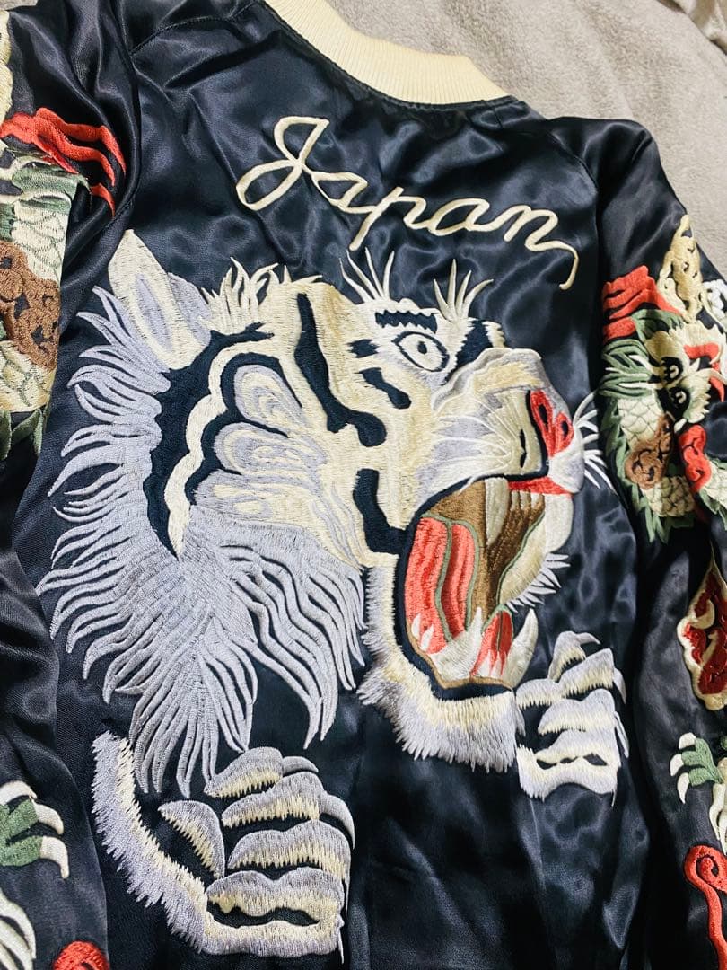 日本 SCRIPT super 限定 スカジャン 虎芸者 2面使う Unisex