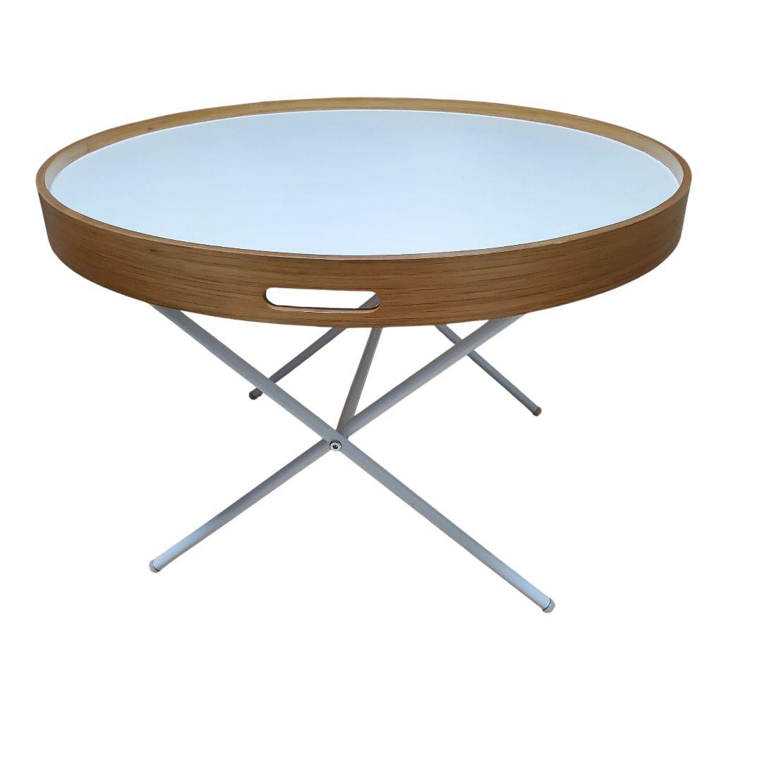 【美品】関家具 STビト サイドテーブル 60cm ナチュラル